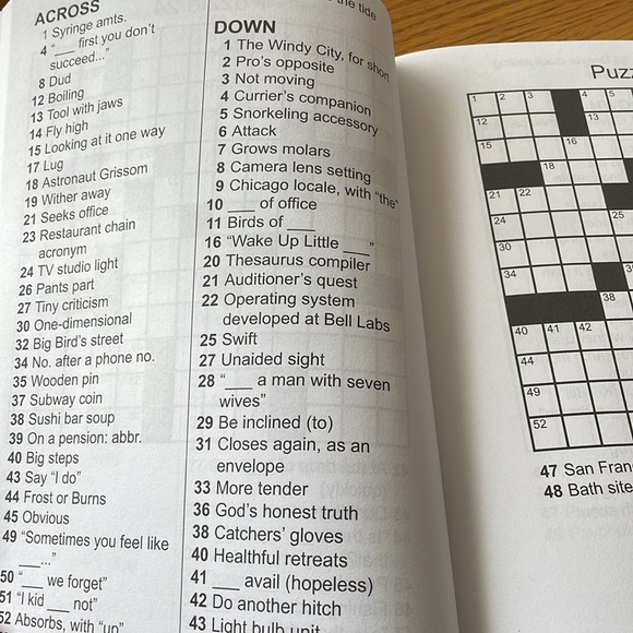 Funster 100+ Large Print Easy Crossword Puzzles - Picture 3 of 5